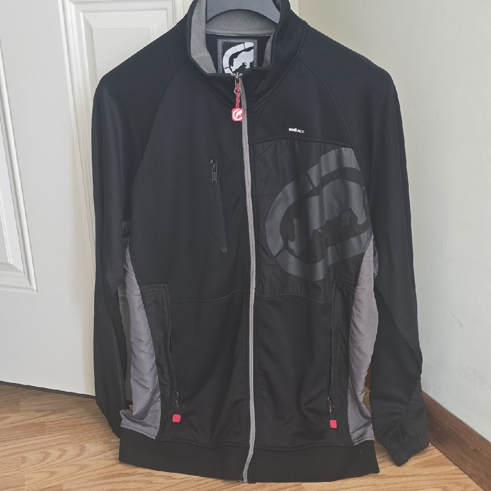 Ecko Unlimited Black and Gray Active Jacket